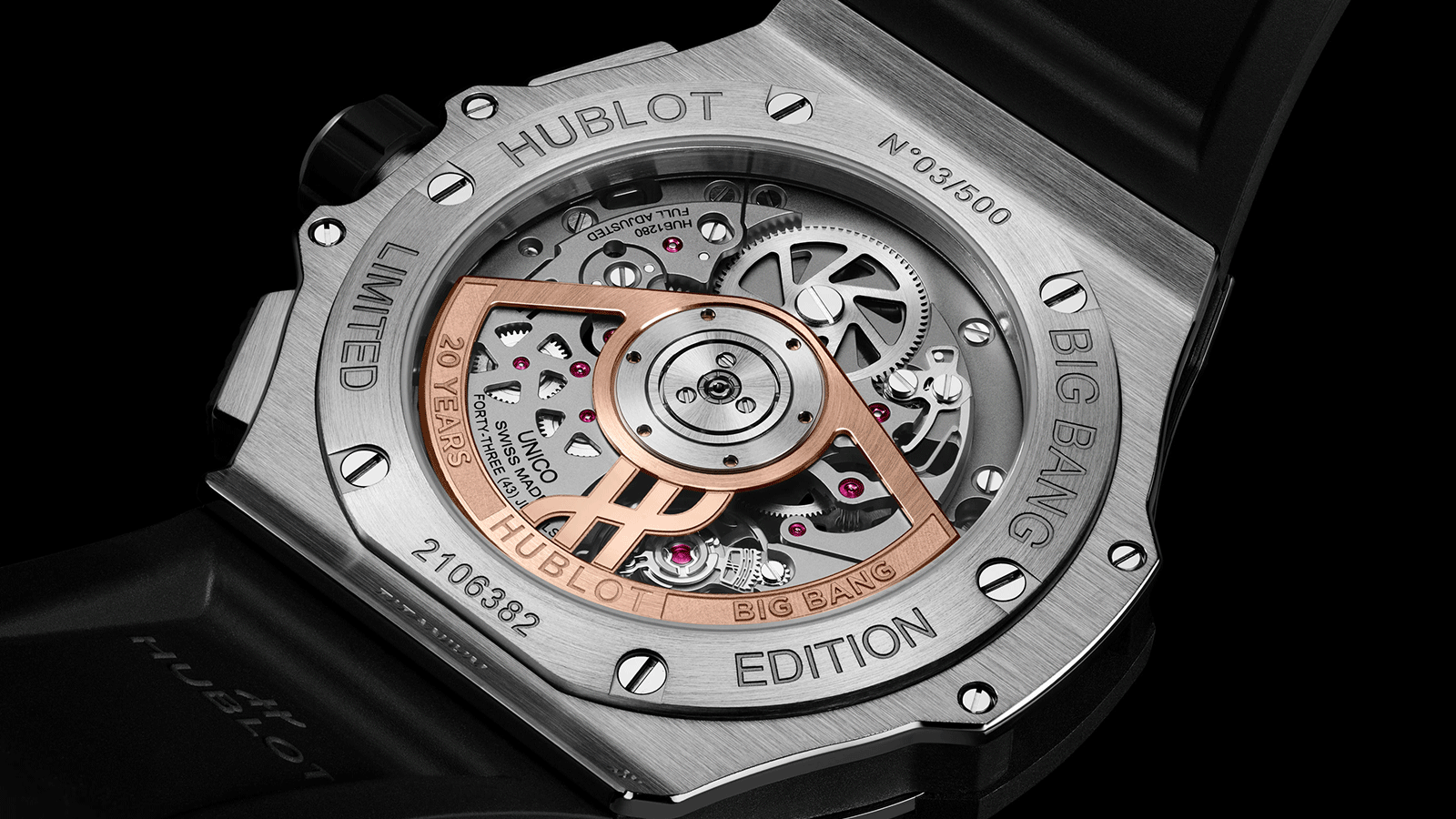 Hublot Big Bang 20th Anniversary Titanium Ceramic - 431.NM.1337.RX - Caseback